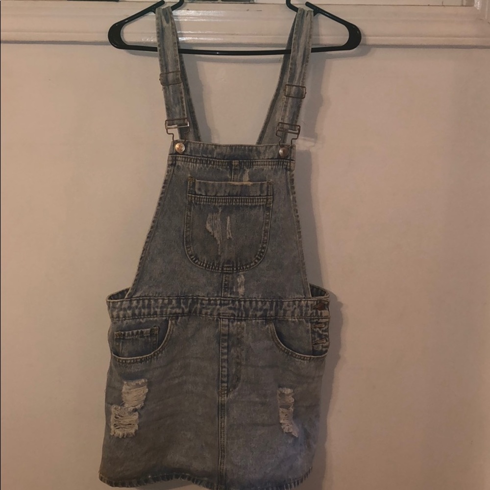 Denim overall dres